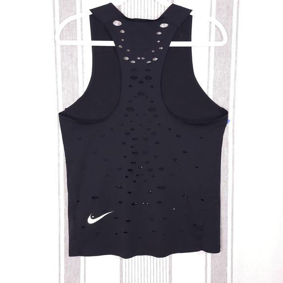 Nike Tech Pack Gilet Mens Small Black Perforated Racing Singlet CJ5770-010 - Picture 6 of 15